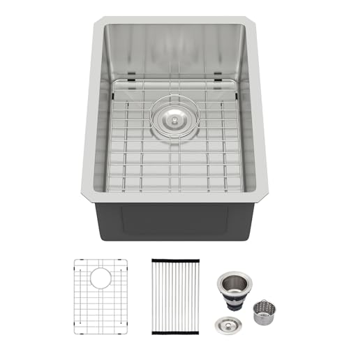 Logmey Undermount Bar Sink 16-gauge Heavy-duty