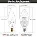 TGMOLD Candelabra LED Bulb, Dimmable 60W Equivalent (6W), Daylight 4000K Candelabra Base E12, Decorative Candles 500LM, 120 Degree Beam Angles, Chandelier Light Bulbs With Home Lamps-6 PACK