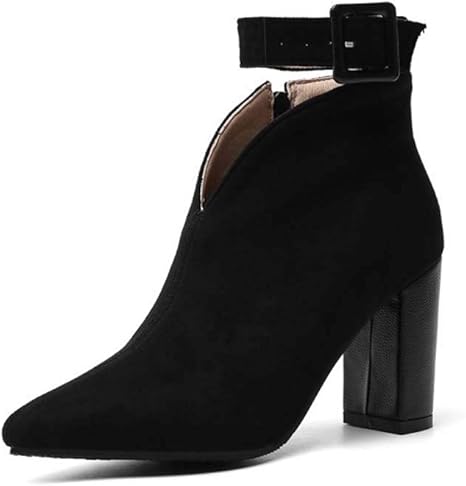 suede pointed ankle boots