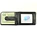 Enimay Genuine Leather Metal Money Spring Clip Horizontal Bifold Wallet ID Holder Black