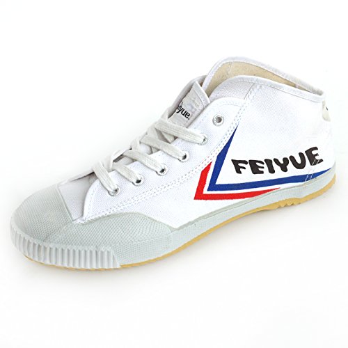Feiyue Best Quality Classic High Top Canvas shoes,White,39 (US Men 7 | Women 8.5)
