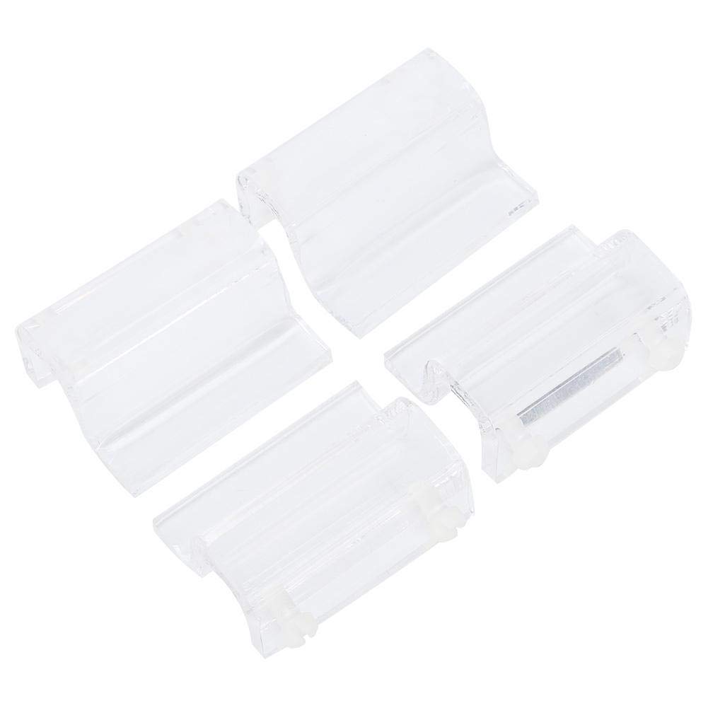4Pcs Aquarium Glass Cover Clip Acrylic Glass Cover Support Holder Universal Fish Tank Lid Clips with Screws