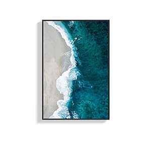 Framed Canvas Wall Art for Living Room, Bedroom Seaside Canvas Prints for Home Decoration Ready to Hang - 16x24 inches