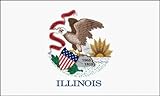 Illinois State Flag 3x5ft, Nylon