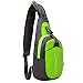 TANLUHU Shoulder Backpack Casual Cross Body Bag Outdoor Sling Bag Chest Pack with Adjustable Shoulder Strap for Cycling Hiking Camping Travel and Men Women(Green)