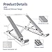 Portable Laptop Stand Foldable Adjustable Laptop Stand Holder Universal Ergonomic Aluminium Alloy Travel Mini Ventilated Notebook Stand for MacBook Notebook Computer PC iPad Between 10″ to 15.6″thumb 2