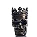 3 Piece Cool Skull Metal Spice Grinder, 3 Inch Small Pocket Herb Grinder Tool with Compact Sharp Teeth, Durable and Useful Easy to Clean