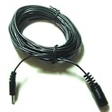Hanvex HDCA6 6 ft 1.3mm x 3.5mm DC Power Adapter Extension Cable, 20AWG, for 5V Indoor Wireless IP Camera, Foscam, Tenvis, and more
