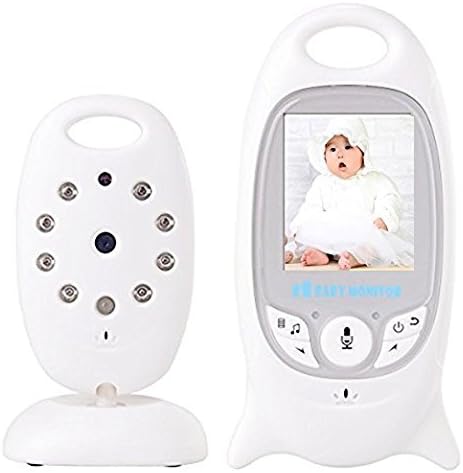Wireless Baby Monitor-automatic night vision Two Way Intercom Nanny Electronic 8 Lullabies Night Vision Super clear picture for Safty &amp; Security Temperature Monitoring 2.0” Display