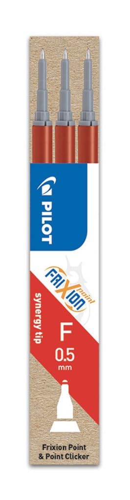 Pilot Refills for Frixion Point Rollerball 0.5 mm (Pack of 3) - Red