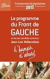 Le Programme Du Front de Gauche (Librio Document) (French Edition) by 