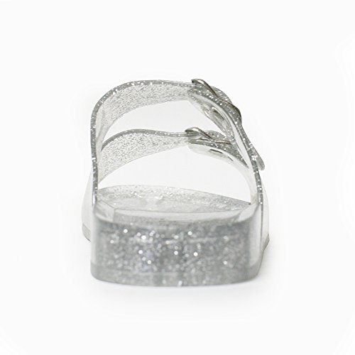 Jelly Slippers for Women, H2K 'JELLYK' Women's Shiny Glitter Casual