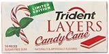 Trident Layers Sugar Free Gum (Candy Cane, 14-Piece, 12-Pack)