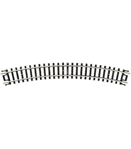 Atlas Trains N Code 55 Nickel Silver Gleis – 21,25 Zoll Radius, Vollkurve (6 Stück)