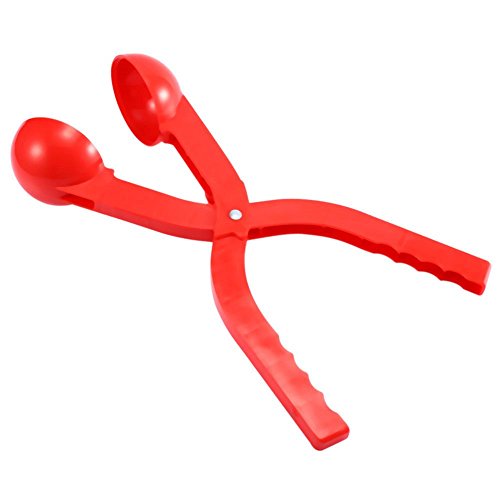 QuickFire Ideal Snowball Maker, Red Plastic Grip Snow Ball Launcher