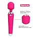 CNHIDEE Mini Multi-Speed Waterproof Therapeutic Wireless Power Wand Vibrator Massager, Pink, 4.16 Ounce