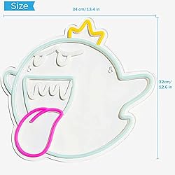 Neon Sign King Boo The Ghost Face LED Neon Light