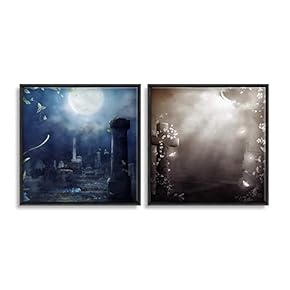 Framed Canvas Wall Art Dreamscape Canvas Prints Home Artwork Decoration for Living Room,Bedroom - 16"x16"x2 Panels