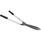 Bahco BAHP51H-SL Professional Hedge Shears, 28.7" Length, 3/8" Cut Capacity | Fully Hardened Partly Serrated Blade, Aluminum Handles, Comfort Grips, Shock Absorbers, Bolt Lock, Controlled Hedge Trimming