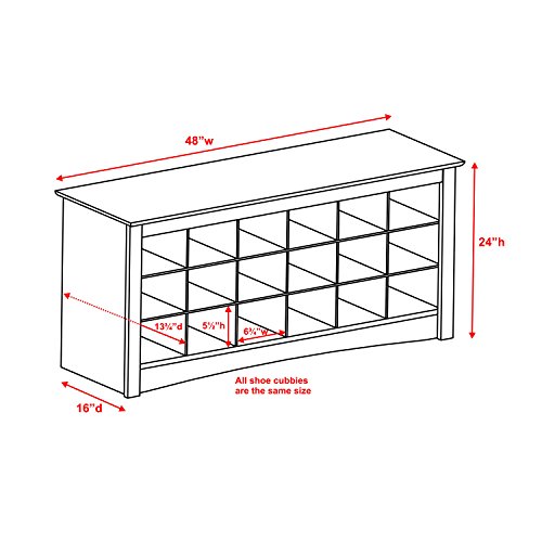 4 Prepac+BSS+4824+Storage+Cubbie+Bench