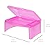 Best Choice Products Folding Lap Desk for Laptops, Food, Work, w/Open Face Storage Compartment, Pink