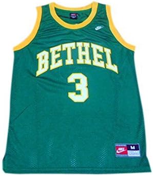 Bethel High School 3 Allen Iverson Green All Stitched Jersey Size-M by Tristan