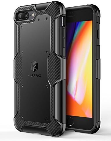 iPhone 8 Plus Case, iPhone 7 Plus Case, Anker Shield+ Case Dual Layer Heavy Duty Protective Military-Grade Certified Protection [Support Wireless Charging] for iPhone 8 Plus/iPhone 7 Plus -Black