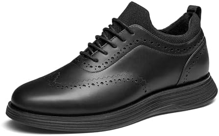 Amazon.com | Men's Leather Sneakers Mens Dress Sneakers Stylish Retro Mens  Business Casual Shoes (White,6)