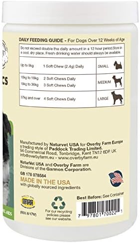 Overby Farm Digestive Probiotics Soft Chews for Dogs 60-Piece, 144 g, 60 Pieces - Image 4