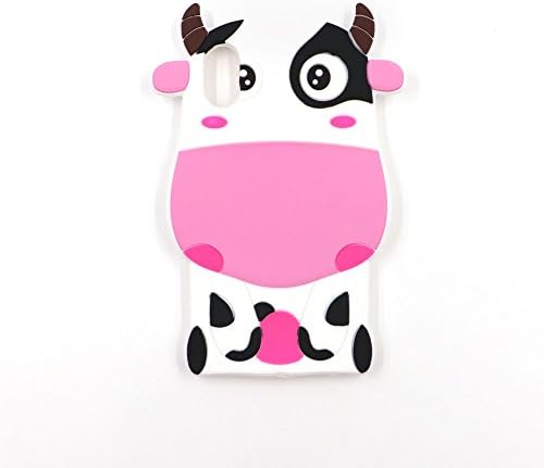 Case for iPhone X case,Vivid Pink Cows Shaped Animal Fashion Design 3D Cute Cartoon Character Protective Skin Soft Rubber Silicone Case Back Cover for iPhone X (5.8" Inch) (Pink Cows)