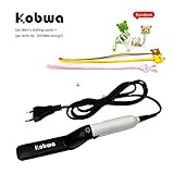 Electric Hair Comb For Men, KOBWA Curly Hair Straightening Comb,Man's Style Magic Massage Comb, Hair Straightening/Curler Permed Clip Comb For DIY Flexible Modeling,Natural Side Hair Detangling(Black)