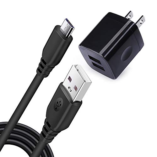 USB Charging Block Brick, NINIBER Micro USB Cable Charging Box Adapter Plug Android Phone Cord 2.1A Dual USB Wall Charger Compatible Honor 7X 6X 5X Motorola Moto G6 Play E4/E5/G5S/G5/G4 Plus Play
