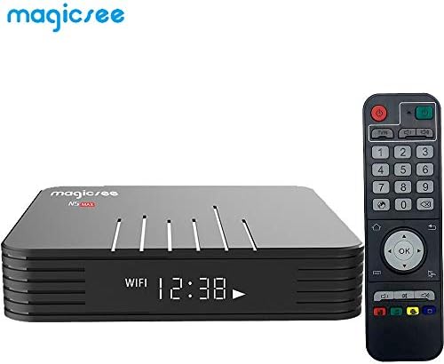 SreeTeK MagicSee N5 MAX Android 8.1 Mini PC, Android TV Box Supports JIO TV & HotStar Apps, Amlogic S905X2 UHD 4K 1080P USB 3.0 Smart TV Box TX3 Mini X96 Mini MXQ Pro (4GB - 64GB)