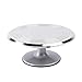 Ohuhu Aluminium Alloy Cake Turntable 12 Inch Revolving Rotating Cake Decorating Stand with Non-Slip Rubber Bottom