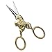 Sullivans 4-inch Unicorn Embroidery Scissors, Gold