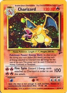 Amazon.com: Charizard - Basic (Base Set) 2 Pokemon Card 4/130: Toys & Games