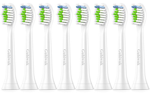 Guhiwuk Toothbrush Heads Replacement for Philips Sonicare DiamondClean HX6064 Fits HealthyWhite 2 Series plaque control 3 Series Gum Health HydroClean PowerUp Electric Toothbrush 8 Pack - Thumbnail 5