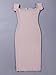 Alice & Elmer Women's Rayon Off Shoulder Knee Length Cocktail Bandage Strapless Midi Bodycon Party Dress