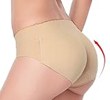 ALING Lady's Sponge Padded Seamless Butt Hip Lift Up Enhancer Shaper Panties