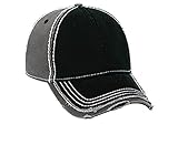Hats & Caps Shop Vintage Washed Cn Twill Distressed Binding Trim Visor w/ Heavy Stitching Low Profile Pro Style - By TheTargetBuys