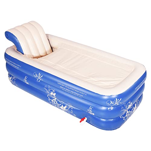 Inflatable Portable Bathtub, Inflatable Bath Tub for Adult Home Spa and