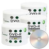 Smartbuy 4.7gb/120min 16x DVD-R Silver Inkjet Hub Printable Blank Media Data Record Disc (200-Disc)