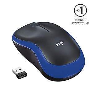 ロジクール ワイヤレスマウス 無線 マウス M185BL 小型 電池寿命最大12ケ月 M185 ブルー 国内正規品 3年間無償保証