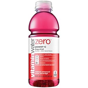 Image of vitaminwater zero power c, electrolyte enhanced water w/ vitamins, dragonfruit drink, 20 fl oz