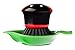 Vigar Ladybug Palm Dish Scrub Brush with Holder, Perfect Kitchen Brushes for Dishes, Sink Brush and Cleaning Brushes for Household Use, Red, Green