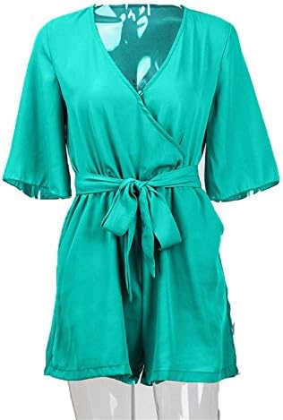 Ygosoon Playduit Chiffon Rompers Womens Jumpsuit Women Playsuits Green L