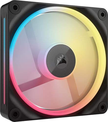 CORSAIR iCUE Link LX120-R RGB 120mm PWM Reverse Fan – Single Fan – Low-Noise, M…