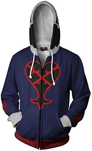 Unizero Kingdom Hearts Roxsa Zip Up Hoodie Jacket