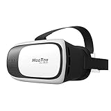 HooToo VR Headset 3D Glasses Virtual Reality Box for iPhone, Samsung, Moto, LG, Nexus, HTC - Black/White