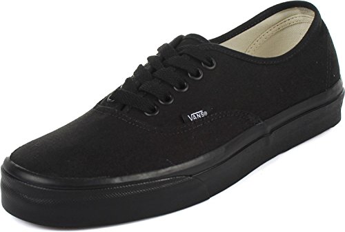 Vans Authentic Unisex Skate Trainers Shoes Black/Black 8 B(M) US Women / 6.5 D(M) US Men